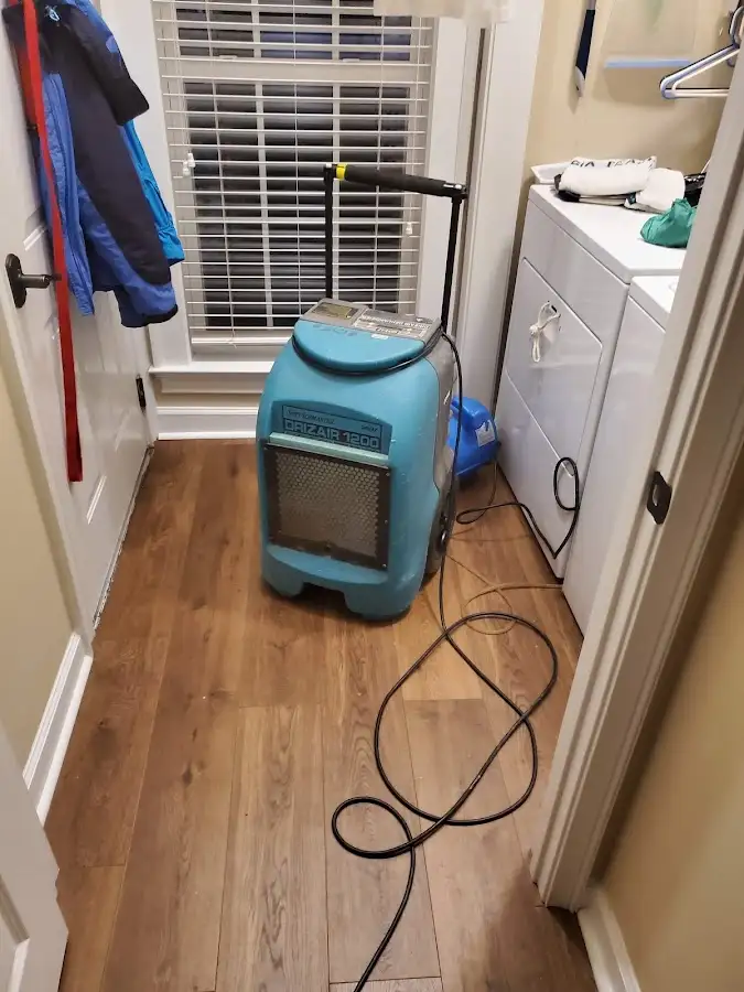 Commercial dehumidifier deployed for Flood Damage Cleanup in Gautier