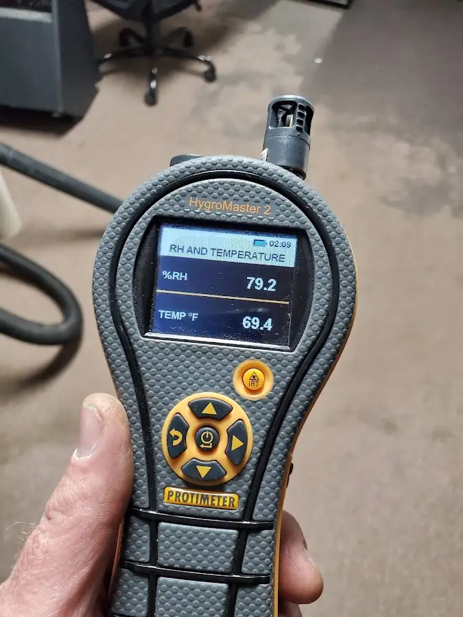 Moisture meter humidity assessment for Mold Remediation & Removal in Gautier