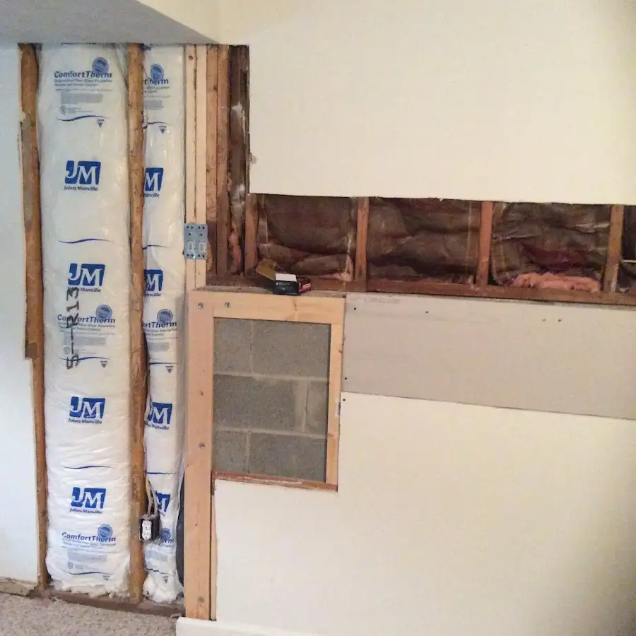 Wall insulation replacement during Structural Drying in Gautier
